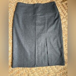 Lined Stretch Wool Pencil Skirt from Banana